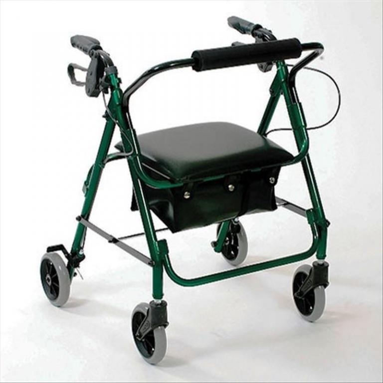 Déambulateur Days aluminium 4 roues vert -Hapi médical