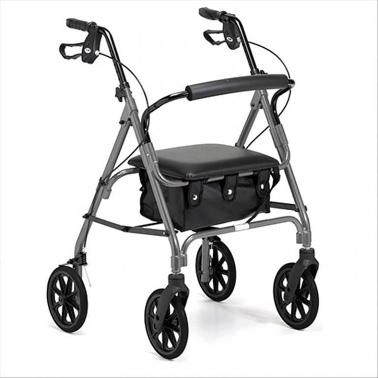 Déambulateur Days aluminium 4 roues gris -Hapi médical