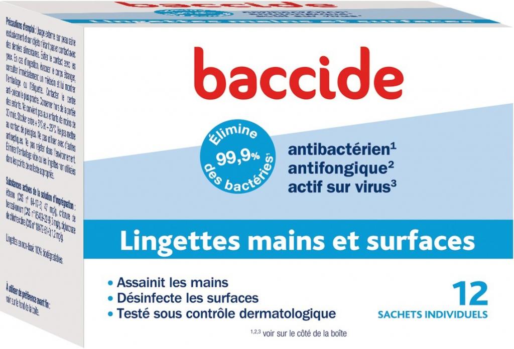 baccide lingettes x 12