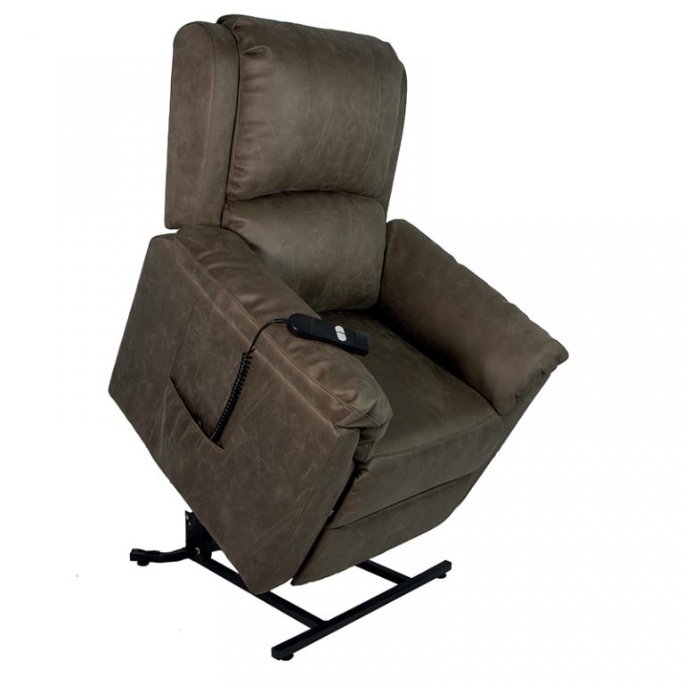 Fauteuil releveur relax touch marron glacé -Hapi médical